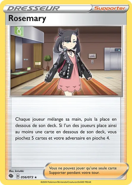 Rosemary, carte Pokémon CPA 56 — extension La Voie du Maître