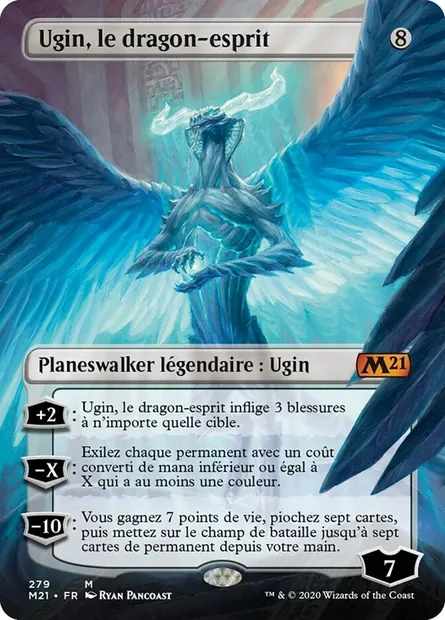 Ugin, le dragon-esprit, carte Magic M21 279 — extension Core Set 2021