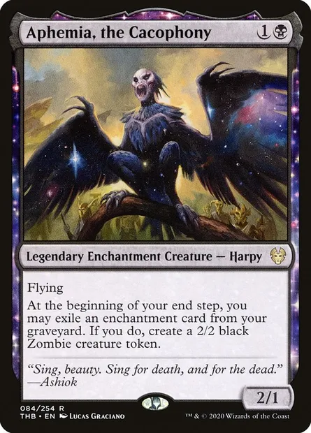 Aphemia, the Cacophony, Magic card THB 84 — Theros Beyond Death set