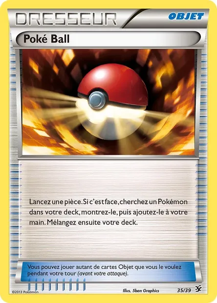 Poké Ball, carte Pokémon KSS 35 — extension Bienvenue à Kalos