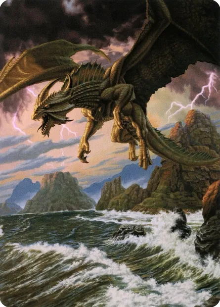 Ancient Bronze Dragon // Ancient Bronze Dragon, Magic card ACLB 3 — Battle for Baldur's Gate Art Series set