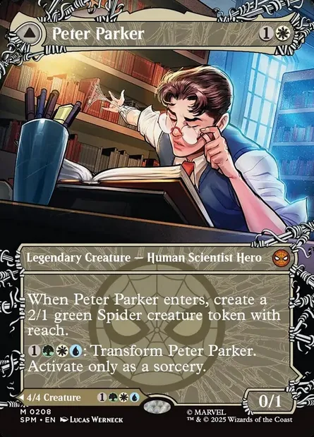 Peter Parker // Amazing Spider-Man, Magic card SPM 208 — Marvel's Spider-Man set