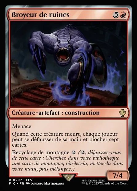 Broyeur de ruines, carte Magic FIC 297 — extension Final Fantasy Commander