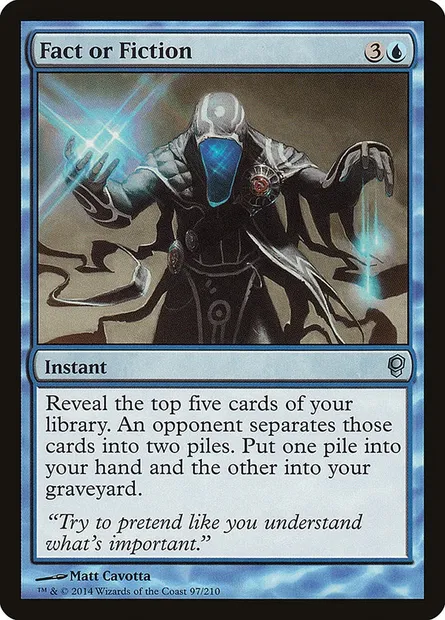 Fact or Fiction, Magic card CNS 97 — Conspiracy set