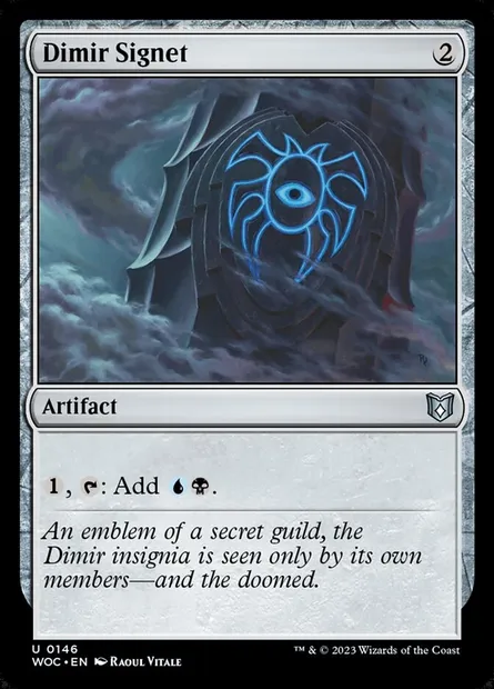 Dimir Signet, Magic card WOC 146 — Wilds of Eldraine Commander set