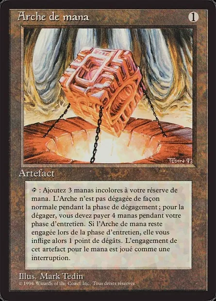 Arche de mana, carte Magic FBB 263 — extension Foreign Black Border
