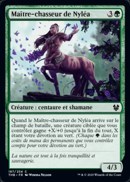 Maître-chasseur de Nyléa, carte Magic THB 187 — extension Theros Beyond Death