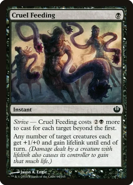 Cruel Feeding, Magic card JOU 64 — Journey into Nyx set