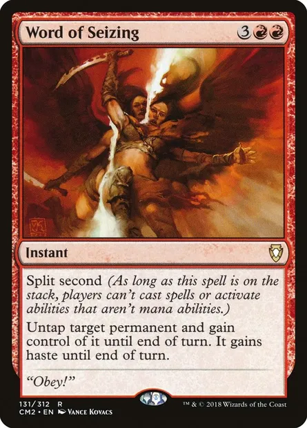 Word of Seizing, Magic card CM2 131 — Commander Anthology Volume II set