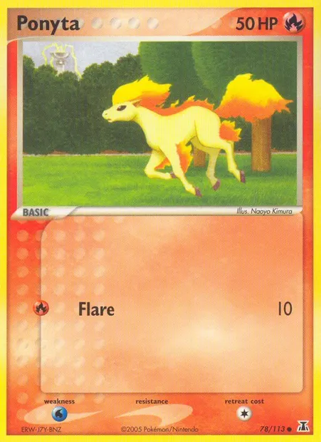 Ponyta, Pokémon card DS 78 — Delta Species set