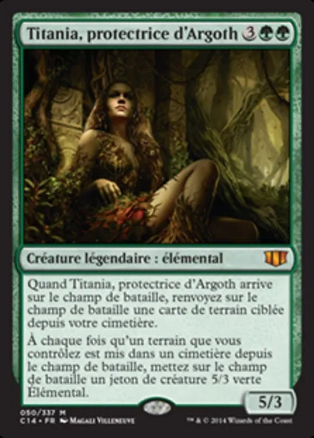 Titania, protectrice d'Argoth, carte Magic C14 50 — extension Commander 2014