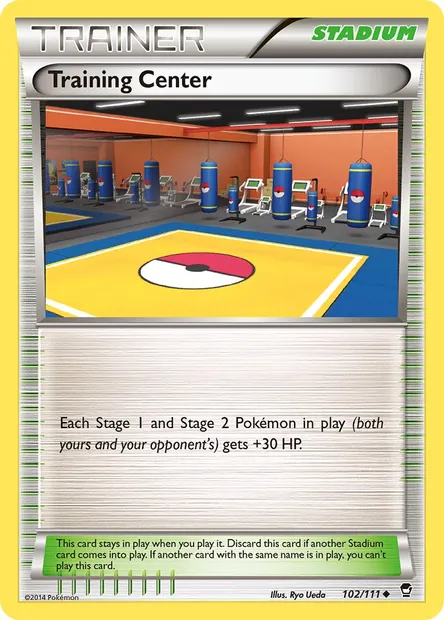 Training Center, Pokémon card FFI 102 — Furious Fists set
