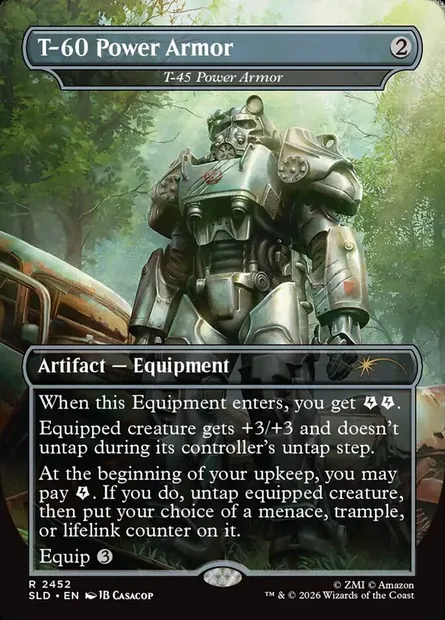T-45 Power Armor, Magic card SLD 2452 — Secret Lair Drop set