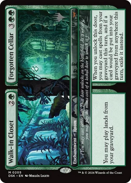 Dressing // Cave oubliée, carte Magic PDSK 205p — extension Duskmourn: House of Horror Promos