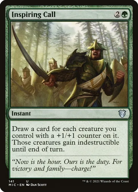 Inspiring Call, Magic card MIC 141 — Midnight Hunt Commander set