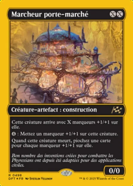 Marcheur porte-marché, carte Magic DFT 498 — extension Aetherdrift