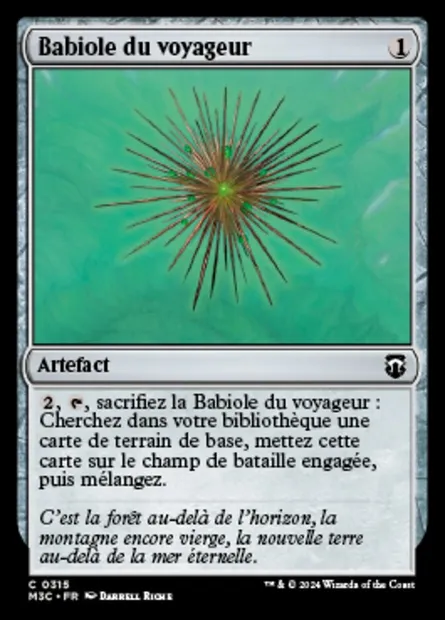 Babiole du voyageur, carte Magic M3C 315 — extension Modern Horizons 3 Commander