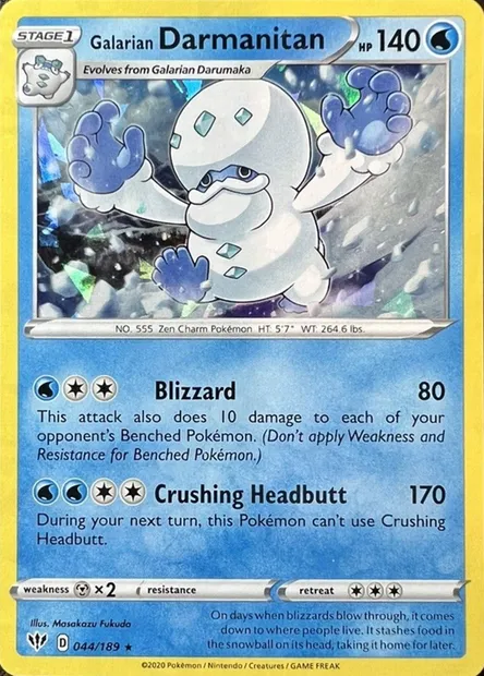 Darumacho de Galar, carte Pokémon TDX 044-2 — extension Theme Deck & Blisters Exclusives