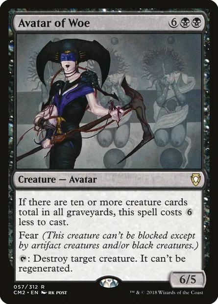 Avatar du malheur, carte Magic CM2 57 — extension Commander Anthology Volume II