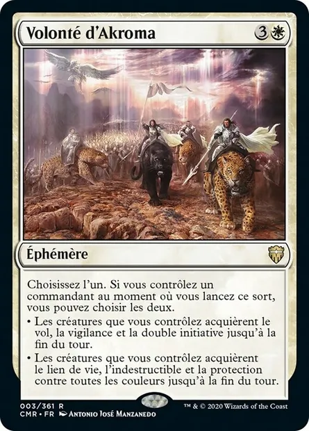 Volonté d'Akroma, carte Magic CMR 3 — extension Commander Legends
