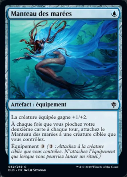 Manteau des marées, carte Magic ELD 52 — extension Throne of Eldraine