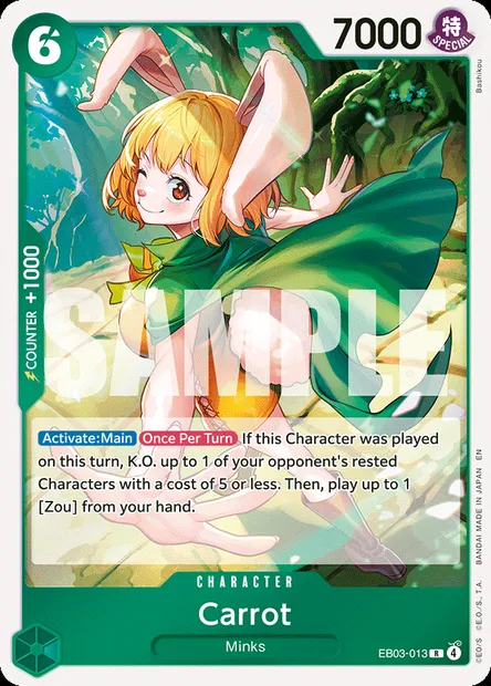 Carrot, One Piece card EB03-013 — ONE PIECE HEROINES EDITION set