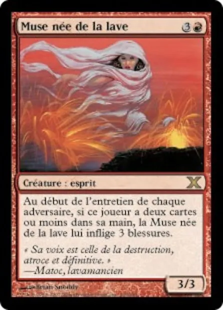 Muse née de la lave, carte Magic 10E 216 — extension Dixième édition