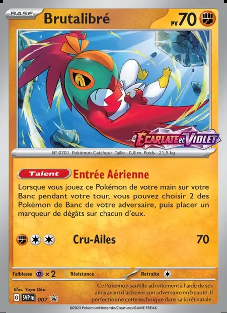 Brutalibré, carte Pokémon PR-SV 007 — extension SVP Black Star Promos
