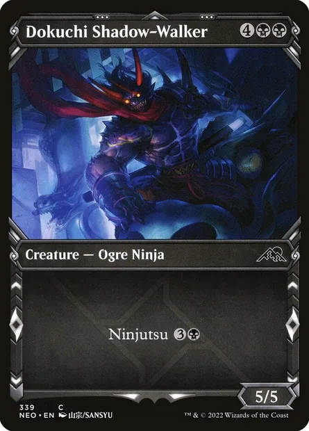Dokuchi Shadow-Walker, Magic card NEO 339 — Kamigawa: Neon Dynasty set