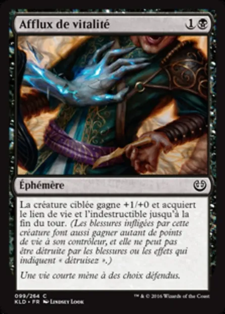 Afflux de vitalité, carte Magic KLD 99 — extension Kaladesh