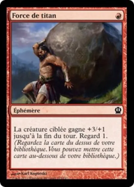 Force de titan, carte Magic THS 145 — extension Theros