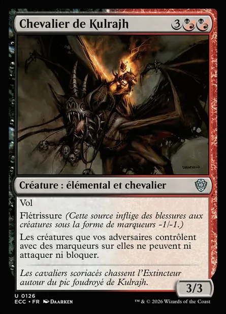 Chevalier de Kulrajh, carte Magic ECC 126 — extension Lorwyn Eclipsed Commander