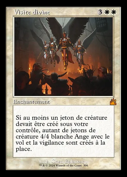 Visite divine, carte Magic RVR 306 — extension Ravnica Remastered