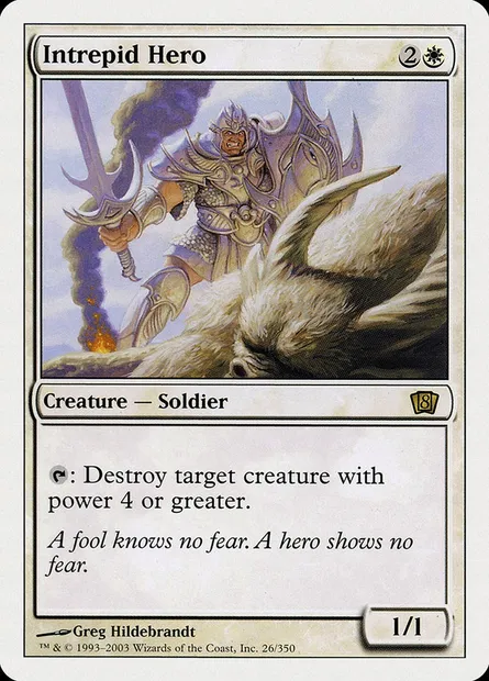 Héros intrépide, carte Magic 8ED 26 — extension Huitième Edition
