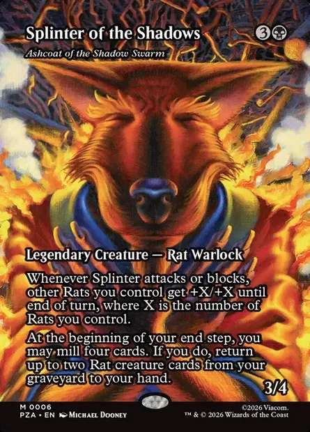 Ashcoat of the Shadow Swarm, Magic card PZA 6 — Teenage Mutant Ninja Turtles Source Material set