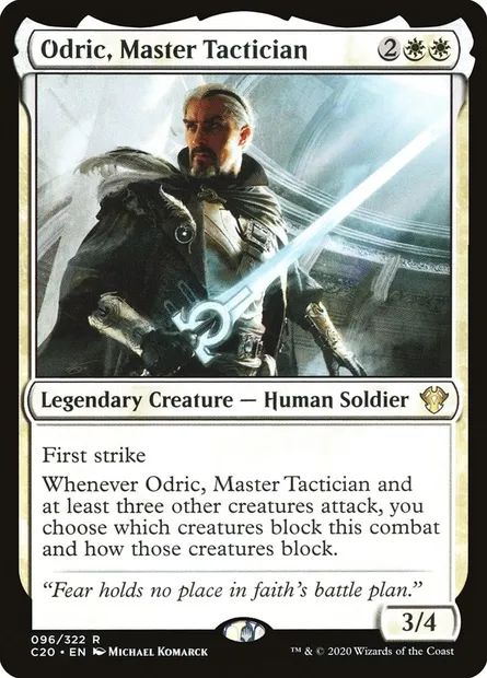 Odric, Master Tactician, Magic card C20 96 — Commander 2020 set
