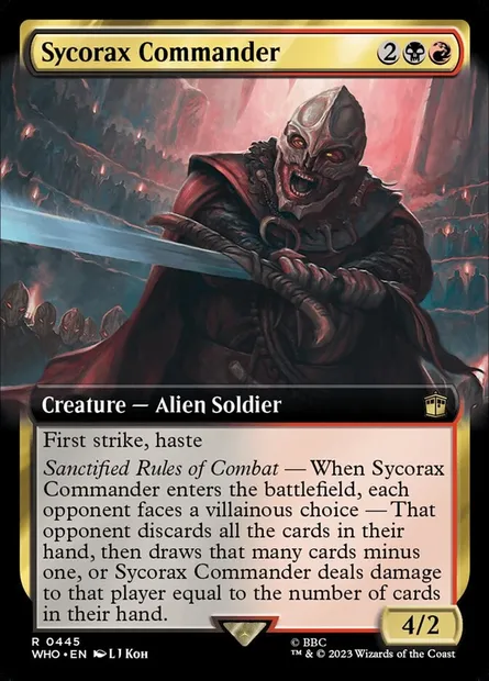 Sycorax Commander, Magic card WHO 445 — Doctor Who set