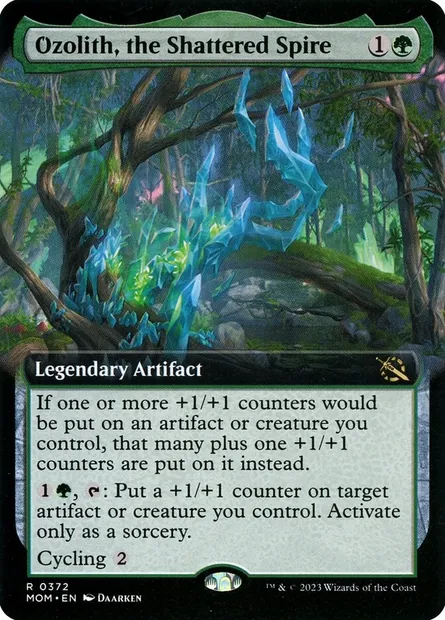 Ozolith, the Shattered Spire, Magic card MOM 372 — March of the Machine set