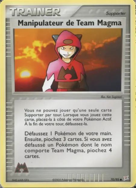 Manipulateur de Team Magma, carte Pokémon MA 70 — extension EX Team Magma vs Team Aqua
