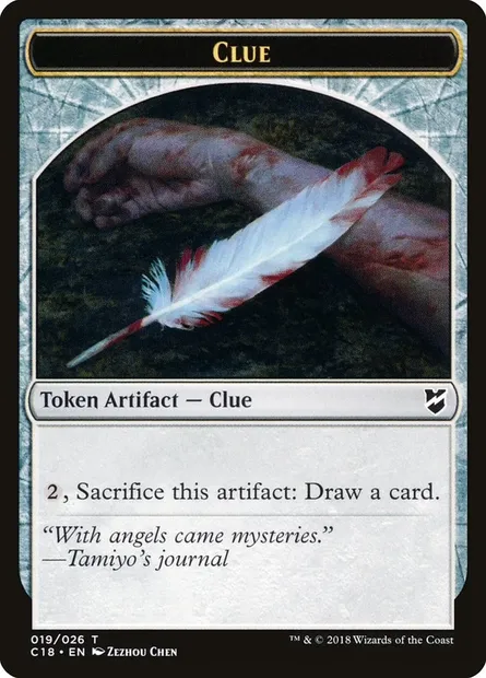 Clue, Magic card TC18 19 — Commander 2018 Tokens set