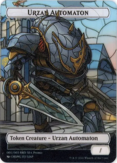 Urzan Automaton, carte Magic PTBRO 2 — extension The Brothers' War Southeast Asia Tokens