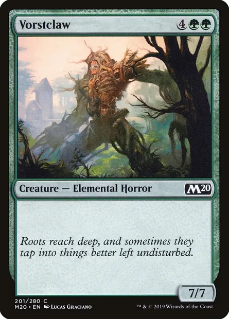Vorstclaw, Magic card M20 201 — Core Set 2020 set