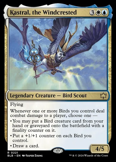 Kastral, the Windcrested, Magic card BLB 221 — Bloomburrow set