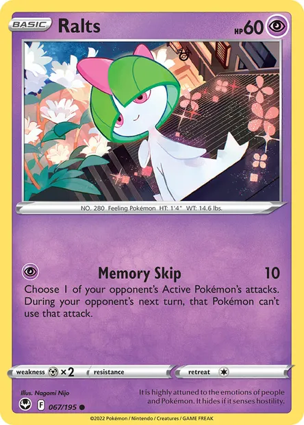Ralts, Pokémon card SIT 067 — Silver Tempest set