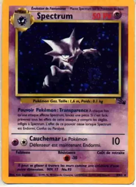 Spectrum, carte Pokémon FO 6 — extension Fossile