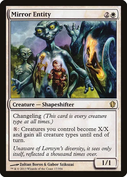 Mirror Entity, Magic card C13 17 — Commander 2013 set