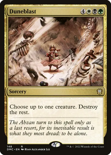 Duneblast, Magic card DMC 148 — Dominaria United Commander set