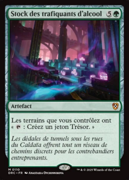 Stock des trafiquants d'alcool, carte Magic DRC 110 — extension Aetherdrift Commander