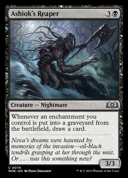 Ashiok's Reaper, Magic card WOE 79 — Wilds of Eldraine set