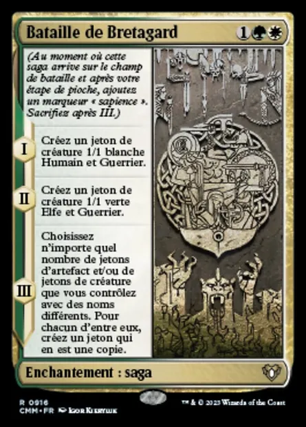 Bataille de Bretagard, carte Magic CMM 916 — extension Commander Masters